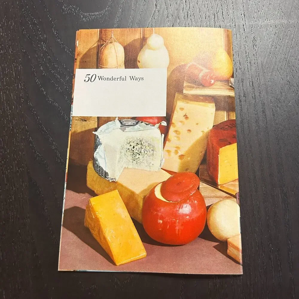 50 Wonderful Ways to use CHEESE American Dairy Vintage Advertising Cook Book